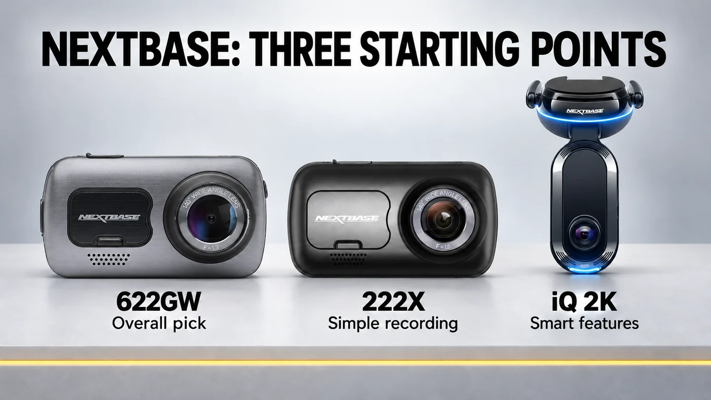 Best Nextbase dash cams UK: 622GW, 222X and iQ 2K compared